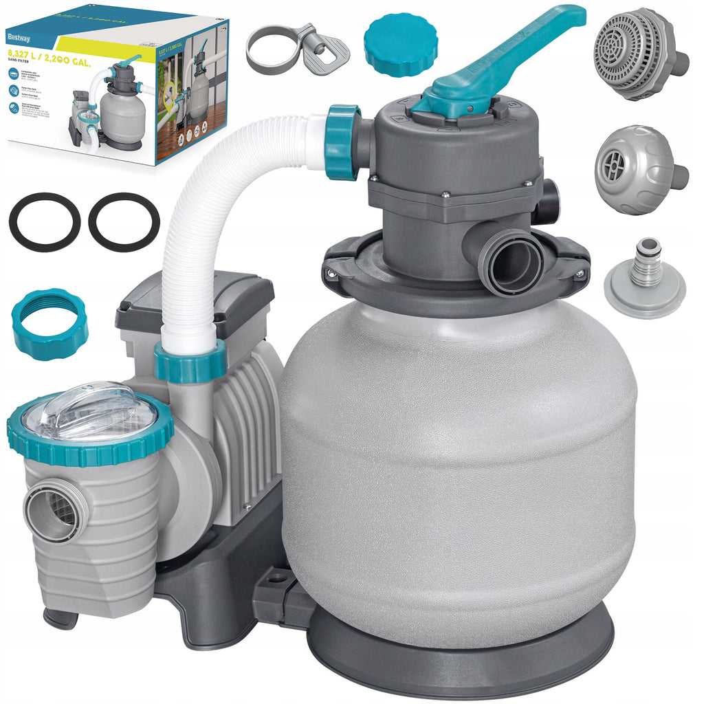 Pompa piaskowa do basenu filtr do basenów 11355 L/h złączki węże Bestway
